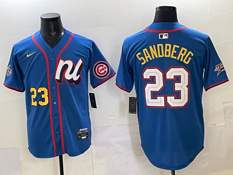 Men Chicago Cubs #23 Sandberg blue Nike MLB All Star 2025 Jersey 06->chicago cubs->MLB Jersey